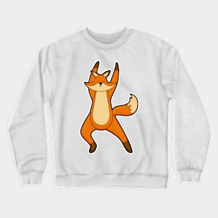 Fox at Yoga Stretching exercise Crewneck Sweatshirt